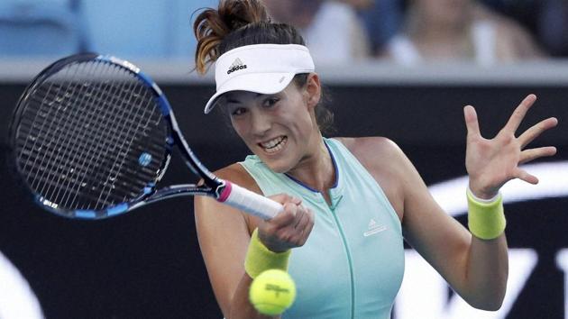 Garbine Muguruza booked her Australian Open quarterfinals berth thanks to a win over Romania's Sorana Cirstea. (AP) Garbine Muguruza booked her Australian Open quarterfinals berth thanks to a win over Romania's Sorana Cirstea. (AP)
