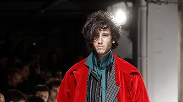 Colourful long-length coats were also a key trend at Yohji Yamamoto, brightening up more traditional tailoring. (AFP) Colourful long-length coats were also a key trend at Yohji Yamamoto, brightening up more traditional tailoring. (AFP)
