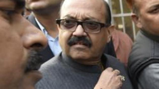 Former Samajwadi party leader Amar Singh in New Delhi, on January 9, 2017. (Arvind Yadav/HT File Photo) Former Samajwadi party leader Amar Singh in New Delhi, on January 9, 2017. (Arvind Yadav/HT File Photo)