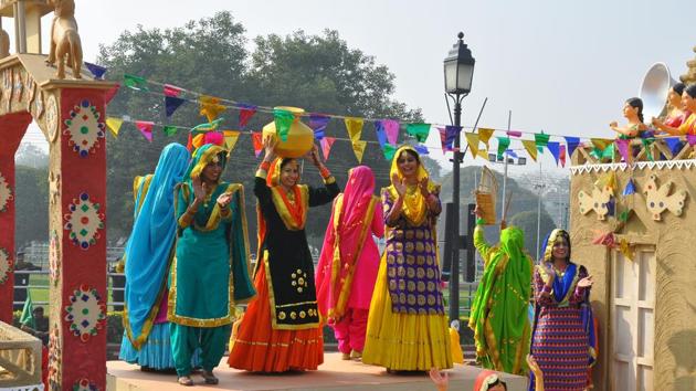 The Punjab government will showcase its folk dance “jago” at the January 26 Republic Day parade in New Delhi.(HT Photo)