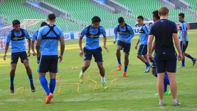 India were clubbed in Group A with Kyrgyzstan, Myanmar and Macau for the AFC Asian Cup football qualifiers.(AIFF) India were clubbed in Group A with Kyrgyzstan, Myanmar and Macau for the AFC Asian Cup football qualifiers.(AIFF)