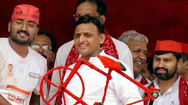 The Akhilesh Yadav (centre)-led Samajwadi Party and Congress alliance is one that came about after months of negotiations and doubt. (PTI File) The Akhilesh Yadav (centre)-led Samajwadi Party and Congress alliance is one that came about after months of negotiations and doubt. (PTI File)