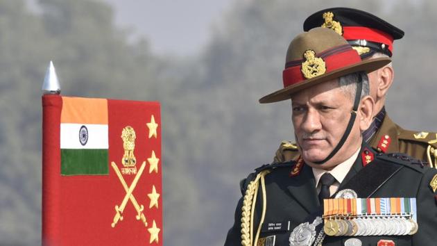 Army Chief General Bipin Rawat inspecting the guard of honour at 'Army Day' parade in Delhi Cantt in New Delhi, on January 15, 2017. (Arvind Yadav/HT File Photo) Army Chief General Bipin Rawat inspecting the guard of honour at 'Army Day' parade in Delhi Cantt in New Delhi, on January 15, 2017. (Arvind Yadav/HT File Photo)