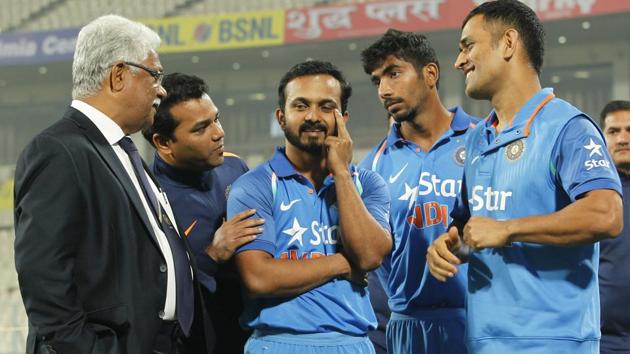 Kedar Jadhav was adjudged the man-of-the-series for his 232 runs in the three matches. (BCCI) 