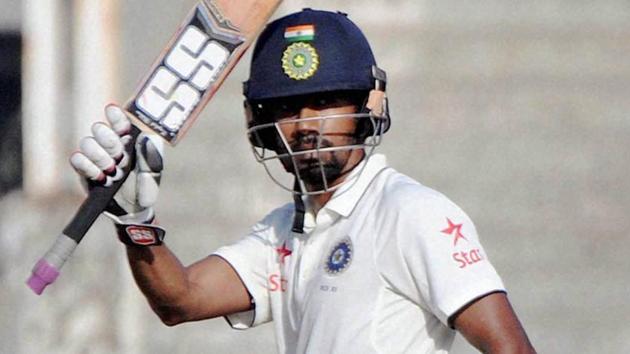 Wriddhiman Saha celebrates after scoring his hundred against Gujarat during the Irani Cup encounter. (PTI) Wriddhiman Saha celebrates after scoring his hundred against Gujarat during the Irani Cup encounter. (PTI)