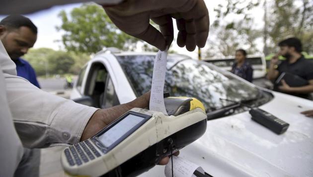 It is felt that the addition of songs, although played only in audio format, will help the traffic offenders imbibe lessons of road safety properly, officials claimed. (Arun Sharma/ HT file) It is felt that the addition of songs, although played only in audio format, will help the traffic offenders imbibe lessons of road safety properly, officials claimed. (Arun Sharma/ HT file)
