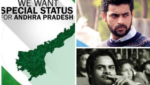 Telugu actors pitch in for special status for Andhra Pradesh. (HT Photo/Desi Martini/Twitter) Telugu actors pitch in for special status for Andhra Pradesh. (HT Photo/Desi Martini/Twitter)