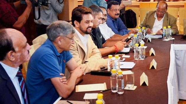 This recent picture shows top Indian cricket board officials meeting to discuss the impact of the Lodha Committee report on cricket reforms. The personnel will be almost entirely new with the Supreme Court due to announce names of fresh BCCI administrators on January 30 (PTI) This recent picture shows top Indian cricket board officials meeting to discuss the impact of the Lodha Committee report on cricket reforms. The personnel will be almost entirely new with the Supreme Court due to announce names of fresh BCCI administrators on January 30 (PTI)