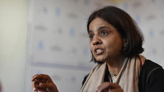 Sunita Narain, director general, Centre for Science and Environment, in conversation with HT Jaipur Literature Fest 2017 in Jaipur. (Saumya Khandelwal/HT File Photo) Sunita Narain, director general, Centre for Science and Environment, in conversation with HT Jaipur Literature Fest 2017 in Jaipur. (Saumya Khandelwal/HT File Photo)