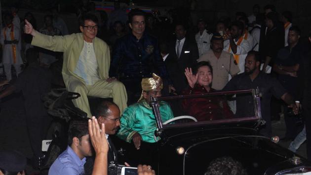 Jackie Chan arrives at J W Marriott, Juhu in Mumbai. (Pramod Thakur/HT PHOTO)