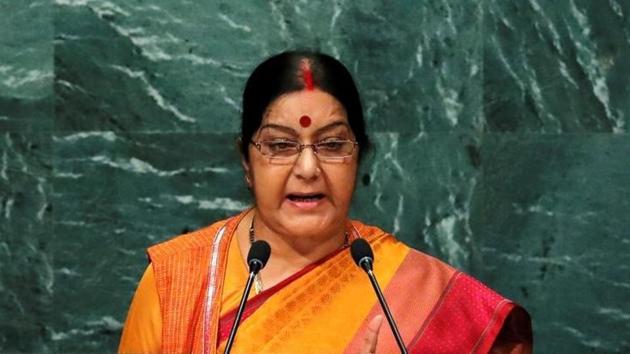 External affairs minister Sushma Swaraj (Reuters file photo) External affairs minister Sushma Swaraj (Reuters file photo)
