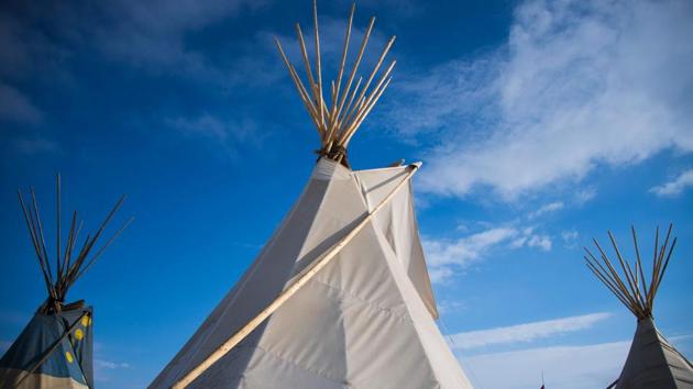 A group of teepees at the Oceti Sakowin Camp on the edge of the Standing Rock Sioux Reservation outside Cannon Ball, North Dakota, as native Americans and activists from around the country gather at the camp trying to halt the construction of the Dakota Access Pipeline. (AFP File Photo) A group of teepees at the Oceti Sakowin Camp on the edge of the Standing Rock Sioux Reservation outside Cannon Ball, North Dakota, as native Americans and activists from around the country gather at the camp trying to halt the construction of the Dakota Access Pipeline. (AFP File Photo)