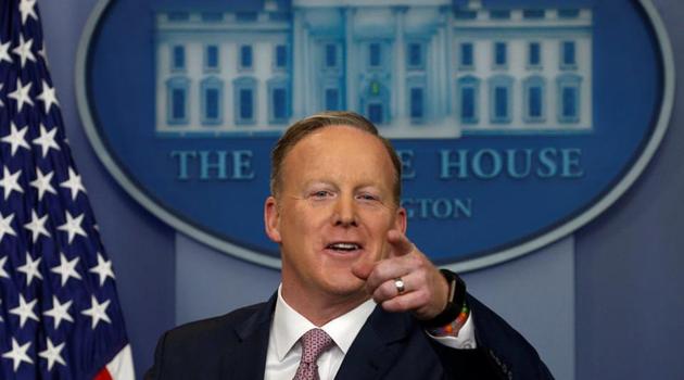 White House spokesman Sean Spicer holds a press briefing at the White House in Washington January 23, 2017. REUTERS/Kevin Lamarque (REUTERS) White House spokesman Sean Spicer holds a press briefing at the White House in Washington January 23, 2017. REUTERS/Kevin Lamarque (REUTERS)