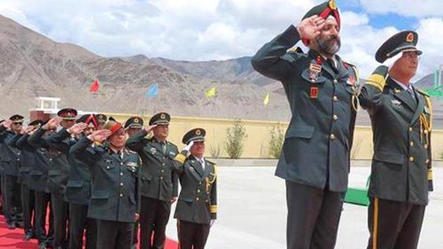 File photo of the Sino-Indian Border Personnel Meet in the Daulat Beg Oldie area in Ladakh in February 2016.