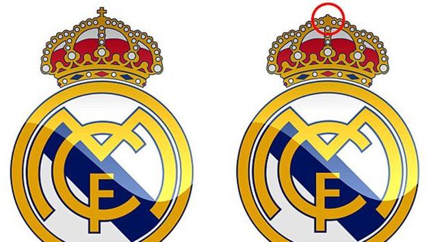 The Real Madrid club crest features a very small Christian cross at the top of a crown on the crest.(Twitter.com)