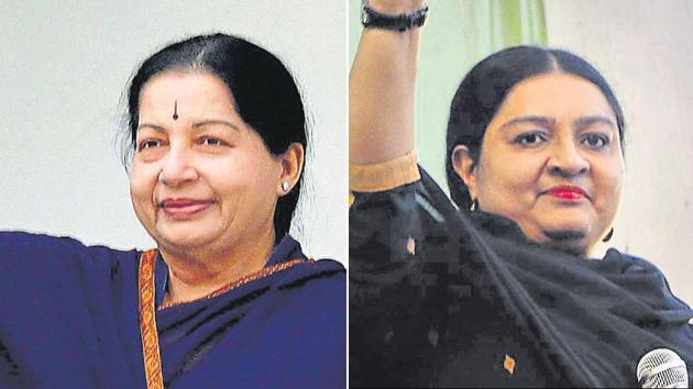 Jayalalithaa’s niece Deepak Jayakumar’s claim to her aunt’s legacy is the latest instance of personality-driven politics playing out in Tamil Nadu, Maharashtra and Punjab.(HT Photo)