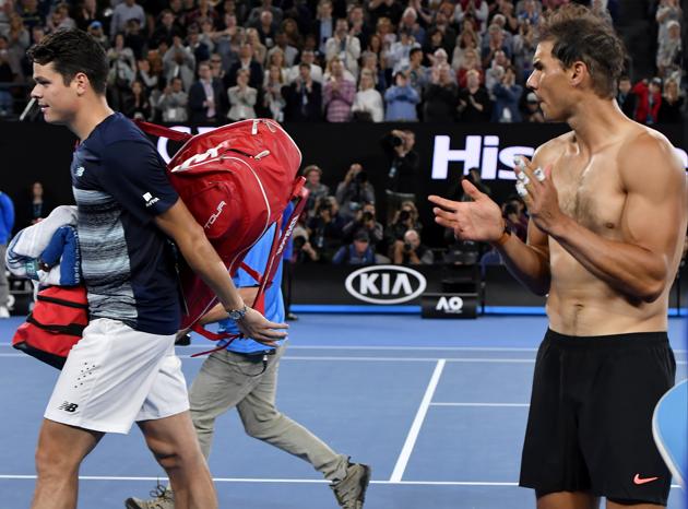 Nadal appreciated Raonic’s efforts after his quarterfinal win over the Canadian. (AP) 