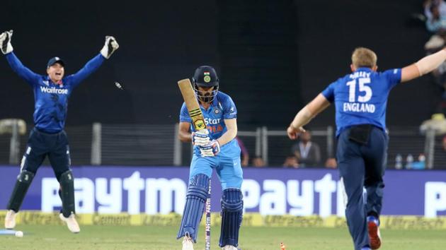 KL Rahul will be eager to regain his batting rhythm in the Twenty20 series against England starting on Thursday after failing in all three matches of the One-day International series. (BCCI Photo) KL Rahul will be eager to regain his batting rhythm in the Twenty20 series against England starting on Thursday after failing in all three matches of the One-day International series. (BCCI Photo)