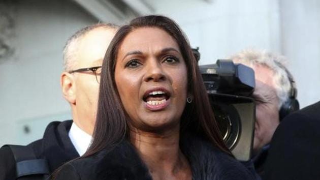Gina Miller speaks outside the Supreme Court following the decision of a court ruling that Theresa May's government requires parliamentary approval to start the process of leaving the European Union, in Parliament Square, central London, Britain. (Reuters Photo) Gina Miller speaks outside the Supreme Court following the decision of a court ruling that Theresa May's government requires parliamentary approval to start the process of leaving the European Union, in Parliament Square, central London, Britain. (Reuters Photo)