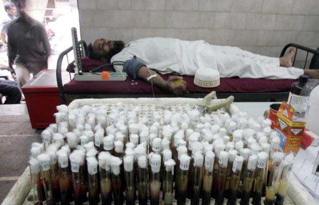 Thalassemia is a genetic blood disorder that restricts the production of haemoglobin the in the body. Thus, depending on severity of the disease, patients suffering from low red blood cell count need to get blood transfusions on a regular basis. (File photo for representation only) Thalassemia is a genetic blood disorder that restricts the production of haemoglobin the in the body. Thus, depending on severity of the disease, patients suffering from low red blood cell count need to get blood transfusions on a regular basis. (File photo for representation only)