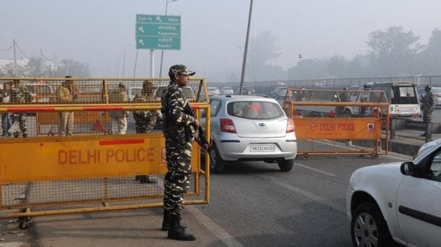 Security has been tightened in the city ahead of the Republic Day.(HT File)
