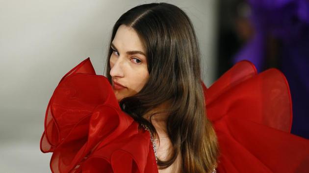 A model wears a creation by Alexis Mabille during his Haute Couture Spring-Summer 2017 fashion collection presented in Paris on Monday. (AP) 