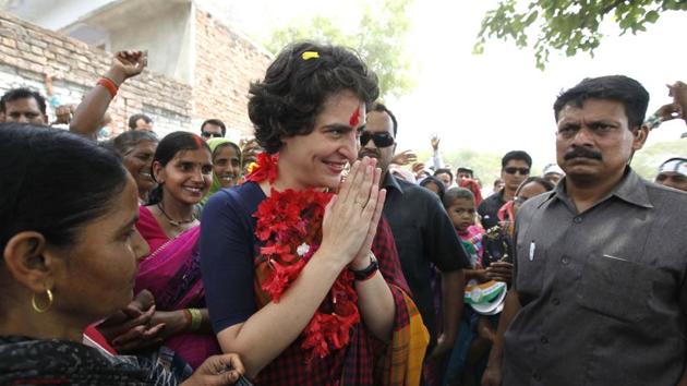 Priyanka Gandhi Vadra during an election campaign for Congress vice-president Rahul Gandhi in Amethi in May 2014. (Arun Sharma/HT file photo) Priyanka Gandhi Vadra during an election campaign for Congress vice-president Rahul Gandhi in Amethi in May 2014. (Arun Sharma/HT file photo)