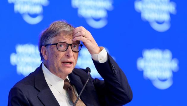 Microsoft founder Bill Gates, of the Bill & Melinda Gates Foundation gestures during a session of the World Economic Forum (AFP) Microsoft founder Bill Gates, of the Bill & Melinda Gates Foundation gestures during a session of the World Economic Forum (AFP)