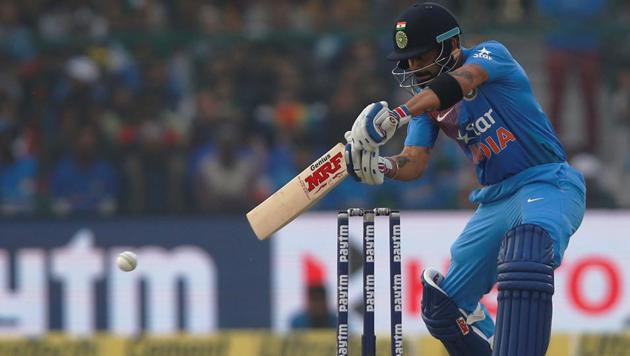 Virat Kohli, India captain, opened for the hosts against England in the 1st T20I in Kanpur. (REUTERS) Virat Kohli, India captain, opened for the hosts against England in the 1st T20I in Kanpur. (REUTERS)