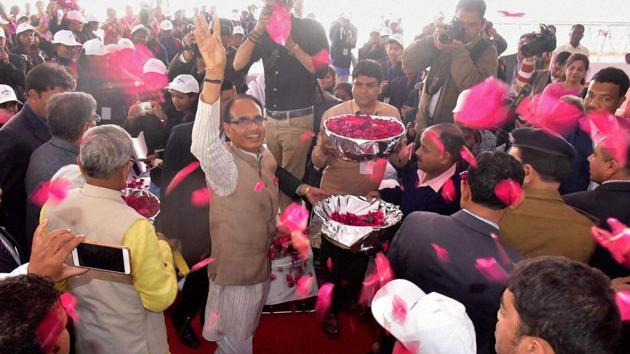 Madhya Pradesh CM Chouhan also announced a total statewide ban on polythene carry bags from May 1 in a bid to conserve environment, protect cows and promote cleanliness.(PTI file photo)