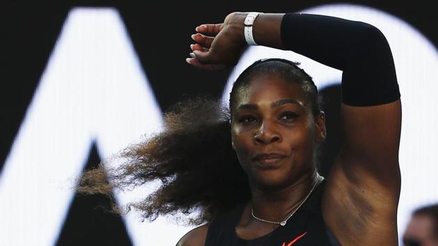 Serena Williams celebrates winning her Women's singles semi-final match against Croatia's Mirjana Lucic-Baroni. (REUTERS)