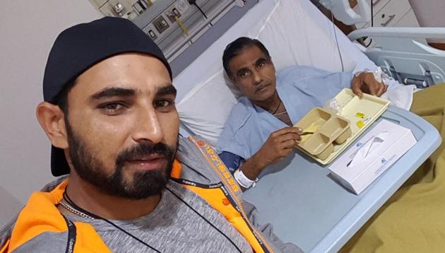 Mohammed Shami had earlier shared this picture with father Tousif Ali on social media.(Twitter)