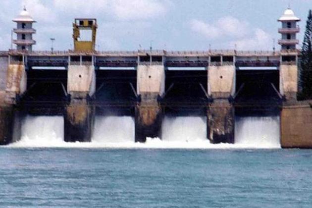 Cauvery river water being realesed from the Kabini Dam at Heggadadevankote province about 165 kms south-west of Bangalore on September 15, 2002 . (AFP File photo) Cauvery river water being realesed from the Kabini Dam at Heggadadevankote province about 165 kms south-west of Bangalore on September 15, 2002 . (AFP File photo)