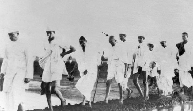 Mahatma Gandhi and some of his followers on their way to the shore at Dandi to break the salt laws. Gandhi’s biggest strength are his detractors. The more they resist him, the more his ideas will keep inspiring people.(Bettmann Archive)