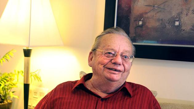 New Delhi, India - Sept. 9, 2014: Writer author Ruskin Bond, in New Delhi, India, on Tuesday, September 9, 2014. (Photo by Subrata Biswas/ Hindustan Times)(Hindustan Times) New Delhi, India - Sept. 9, 2014: Writer author Ruskin Bond, in New Delhi, India, on Tuesday, September 9, 2014. (Photo by Subrata Biswas/ Hindustan Times)(Hindustan Times)