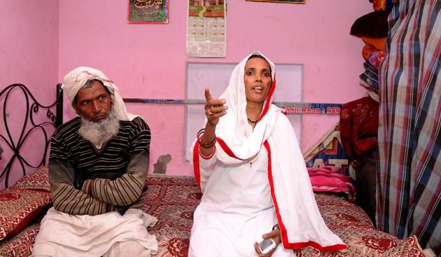 Lack of civic amenities in her colony and the neighbouring villages in Dadri is what drove 44-year-old Shakila Begum to contest the elections. (Burhaan Kinu/HT Photo) Lack of civic amenities in her colony and the neighbouring villages in Dadri is what drove 44-year-old Shakila Begum to contest the elections. (Burhaan Kinu/HT Photo)