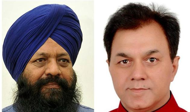 Sohan Singh Thandal and (left) Dr Raj Kumar. (HT Photos) Sohan Singh Thandal and (left) Dr Raj Kumar. (HT Photos)