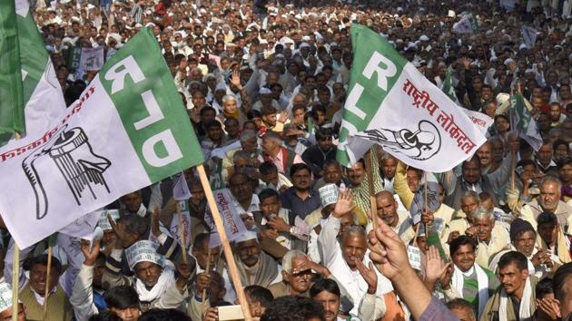 RLD has so far announced names of 150 candidates after it failed to strike a deal with the Samajwadi Party and Congress.(Sushil Kumar/HT Photo)
