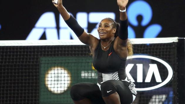 Serena Williams overtook Steffi Graf’s record of 22 Grand Slams as she secured her seventh Australian Open title.(AP)