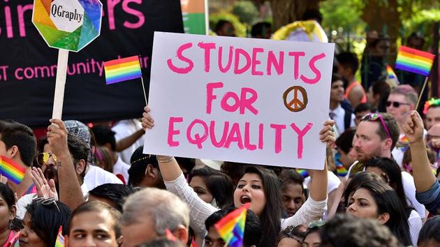 Students took part in the march at August Kranti Maidan in Mumbai. (Arijit Sen/HT PHOTO)