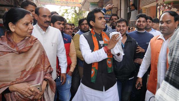 BJP workers said the SP failed to enforce law and order in the state. (HT PHOTO) BJP workers said the SP failed to enforce law and order in the state. (HT PHOTO)