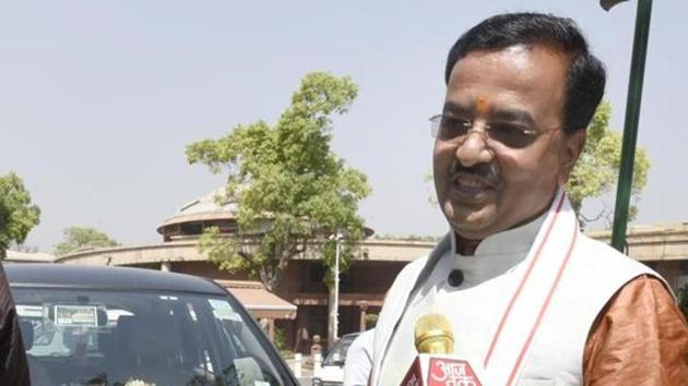 State unit chief Keshav Prasad Maurya in the Parliament House, in New Delhi. (Sonu Mehta/HT File Photo) State unit chief Keshav Prasad Maurya in the Parliament House, in New Delhi. (Sonu Mehta/HT File Photo)