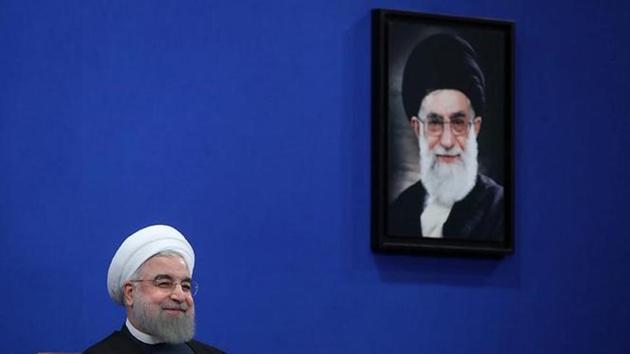 Iran's President Hassan Rouhani attends a news conference in Tehran.(President.ir/Handout) Iran's President Hassan Rouhani attends a news conference in Tehran.(President.ir/Handout)