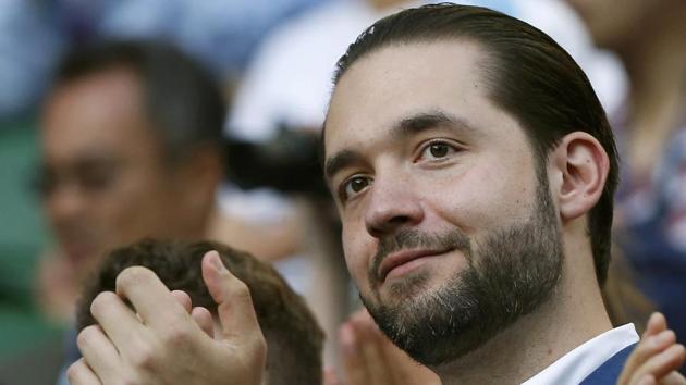 Alexis Ohanian, fiance of Serena Williams, was in the stands. (REUTERS)