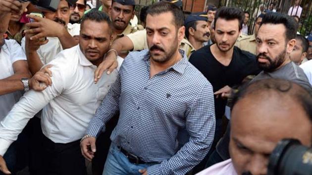 The defence counsel representing Salman Khan in the infamous poaching case here, has claimed that he received a death threat from an “international gangster.(File Photo) The defence counsel representing Salman Khan in the infamous poaching case here, has claimed that he received a death threat from an “international gangster.(File Photo)
