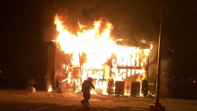 The Islamic Centre of Victoria was destroyed in early morning fire on Saturday when nobody was in the building in Victoria city, about 185km southwest of Houston. (AP file photo) The Islamic Centre of Victoria was destroyed in early morning fire on Saturday when nobody was in the building in Victoria city, about 185km southwest of Houston. (AP file photo)