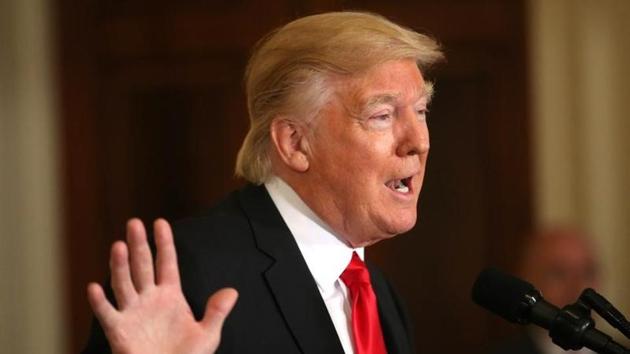 US President Donald Trump boasted Saturday that his “very strict” crackdown on Muslim immigration was working “very nicely. (Reuters Photo) US President Donald Trump boasted Saturday that his “very strict” crackdown on Muslim immigration was working “very nicely. (Reuters Photo)