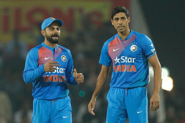 Ashish Nehra gave India a great start as he dismissed openers Sam Billings and Jason Roy. (BCCI)
