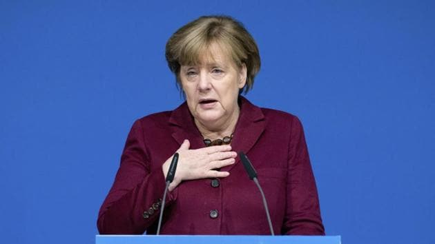 German Chancellor Angela Merkel said there's no solution yet to the problem of how to fairly share the burden of migration among European Union member states.(AP file photo)