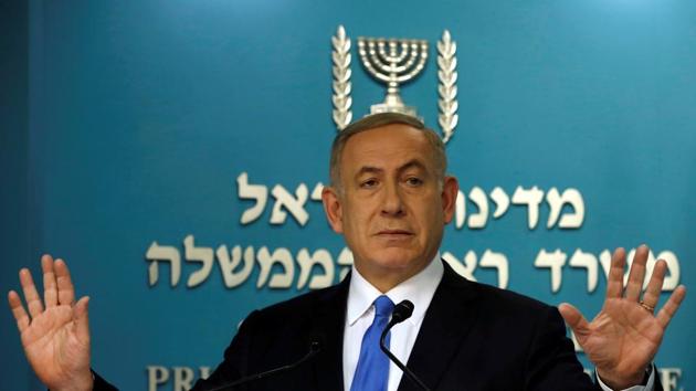 Israeli Prime Minister Benjamin Netanyahu delivers a speech in his office in his Jerusalem office December 28, 2016. REUTERS/Baz Ratner - RTX2WRNF (REUTERS) Israeli Prime Minister Benjamin Netanyahu delivers a speech in his office in his Jerusalem office December 28, 2016. REUTERS/Baz Ratner - RTX2WRNF (REUTERS)